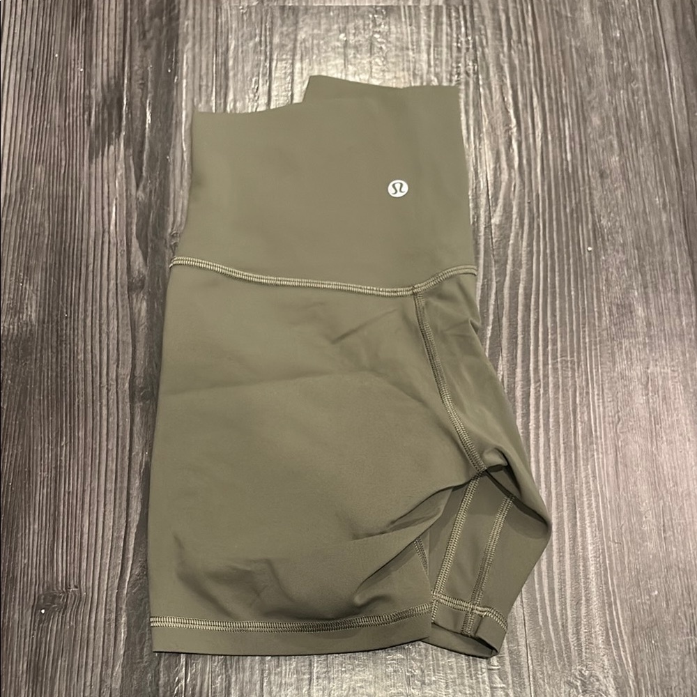Lululemon Align 6 inch Army Green